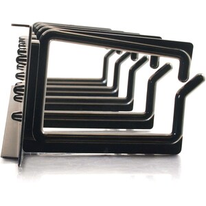 C2G 2u (3.5in) Cable Management Panel with 5 D-Rings - D-ring - Black - 2U Rack Height x 19" Panel Width
