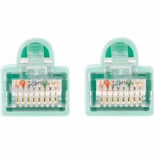 Tripp Lite Cat6a UTP Patch Cable - 25ft - 1 x RJ-45 Male - 1 x RJ-45 Male - Aqua Blue