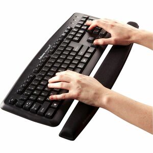 Fellowes® Memory Foam Keyboard Wrist Rest - Black (9178201) - 0.94" x 19.31" x 2.31" Dimension - Black - Memory Foam - Wea