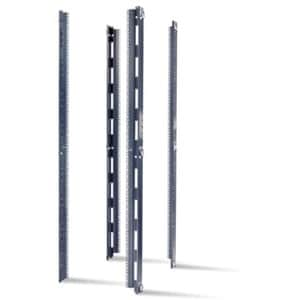 APC Vertical Mounting Rail with Square Holes - Black