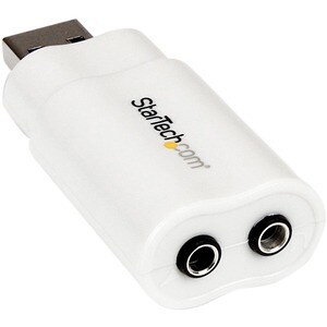 StarTech.com USB 2.0 to Audio Adapter - Sound card - stereo - Hi-Speed USB - 1 x Type A Male USB - 1 x Mini-phone Female A