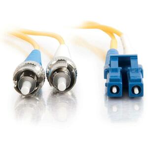 C2G 10m LC-ST 9/125 Duplex Single Mode OS2 Fiber Cable - Yellow - 33ft - 10m LC-ST 9/125 Duplex Single Mode OS2 Fiber Cabl