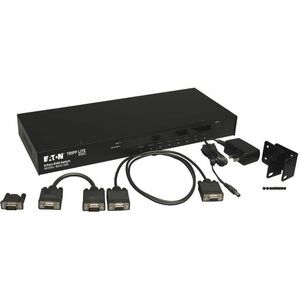 Eaton Tripp Lite Series 8-Port 1U Rack-Mount USB/PS2 KVM Switch with On-Screen Display - 8 x 1 - 8 x HD-15 - 1U - Rack-mou
