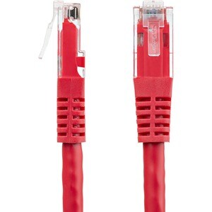 StarTech.com 6ft CAT6 Ethernet Cable - Red Molded Gigabit - 100W PoE UTP 650MHz - Category 6 Patch Cord UL Certified Wirin
