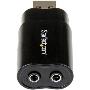 StarTech.com Audio USB Adapter - Add headphone and MIC audio connectors through USB - usb sound card - usb external sound 