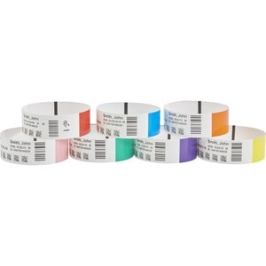 Zebra Wristband Polypropylene 0.75 x 11in Direct Thermal Zebra Z-Band Direct HC100 - 0.75" Width x 11" Length - 200/Roll -