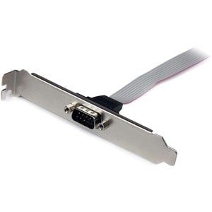 StarTech.com 9-pin Serial to 10-pin Header Slot Plate - Serial panel - DB-9 (M) - 10 pin IDC (F) - 41 cm - Add an extra se