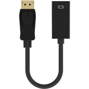 Belkin F2CD004B Audio/Video Cable - 3.60" DisplayPort/HDMI A/V Cable for Audio/Video Device, Monitor, Notebook - First End