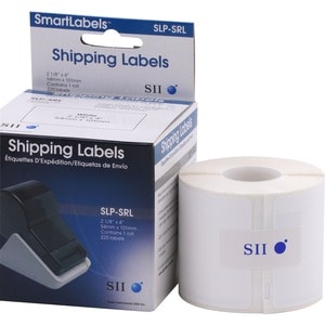 Seiko SmartLabel SLP-SRL Shipping Label - 2 1/8" Width x 4" Length - Permanent Adhesive - Rectangle - Direct Thermal - Whi