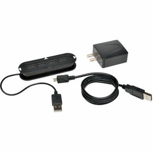 Eaton Tripp Lite Series 4-Port USB 2.0 Ultra-Mini Compact Hub with Power Adapter - USB - External - 4 USB Port(s)