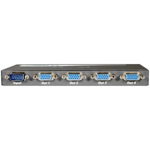 C2G 4-Port UXGA Monitor Splitter/Extender (Male Input) - 1 x Computer, 4 x Monitor - 1920 x 1440 @ 80Hz - SVGA, XGA