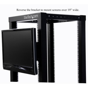 StarTech.com Universal VESA LCD Monitor Mounting Bracket for 19in Rack or Cabinet - Mount a 17-19 inch LCD panel into a st