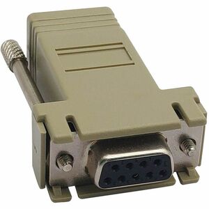 Tripp Lite by Eaton B090-A9F Modular Adapter - 1 x 9-pin DB-9 Serial Female - 1 x RJ-45 Network Female - Beige