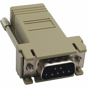 Tripp Lite series B090-A9M Modular Adapter - 1 x 9-pin DB-9 Serial Male - 1 x RJ-45 Network - Beige