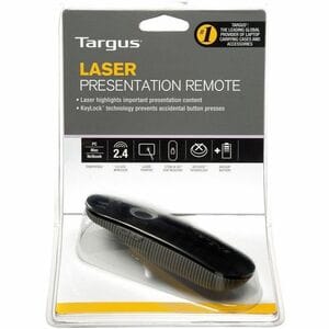 Targus AMP13EU Wireless Device Remote Control - For Projector Screen - Radio Frequency - 15.24 m Operating Distance - Batt