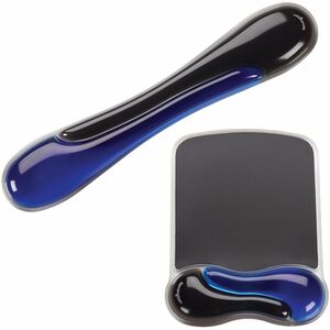 Kensington Duo Gel 62401 Mouse Pad - x 184.1 mm x 241.3 mm Dimension - Black & Blue - 1 Each