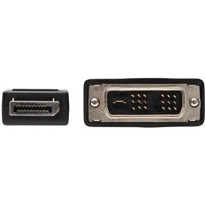 Eaton Tripp Lite Series DisplayPort to DVI Adapter Cable (DP with Latches to DVI-D Single Link M/M), 10 ft. (3.1 m) - (M/M