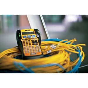 Etiquette pour Câbles Dymo 18056 - 12,70 mm Largeur - Rectangle - Transfert thermique - Jaune - Polyoléfine - Décollage fa