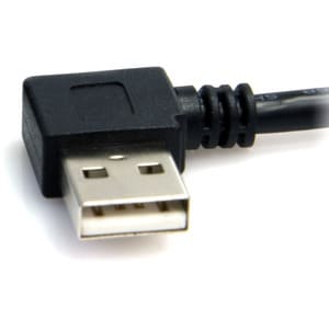 StarTech.com 3 ft A Right Angle to B Right Angle USB Cable - M/M - Connect USB 2.0 peripherals to your computer, for insta