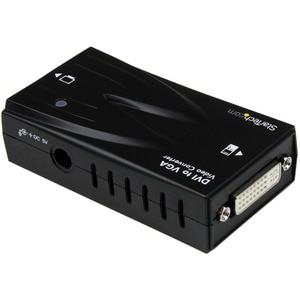 StarTech.com High Resolution Video DVI to VGA Converter - Cable for Monitor, Projector - First End: 1 x 19-pin DVI-D Digit