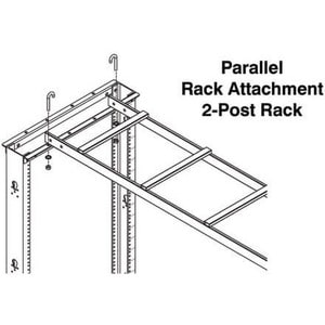 Tripp Lite by Eaton SRLADDERATTACH Mounting Bracket for Cable Ladder - Black - 1