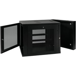 Tripp Lite by Eaton SmartRack 12U Server-Depth Wall-Mount Small Rack Enclosure, Hinged Back - 19" 12U Wall Mounted