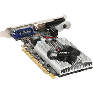 MSI NVIDIA GeForce 210 Graphic Card - 1 GB GDDR3 - Low-profile - 589 MHz Core - 64 bit Bus Width - PCI Express 2.0 x16 - H