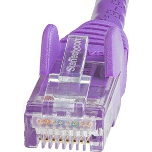 StarTech.com 75ft CAT6 Ethernet Cable - Purple Snagless Gigabit - 100W PoE UTP 650MHz Category 6 Patch Cord UL Certified W