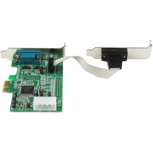 StarTech.com 2 Port Low Profile PCI Express Serial Card - 16550 - Add 2 high-speed RS-232 serial ports to your low profile
