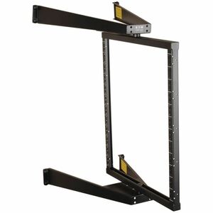 Tripp Lite by Eaton SmartRack 12U Flat-Pack Low-Profile Switch-Depth Wall-Mount Pivoting 2-Post Open Frame Rack - 12U Rack