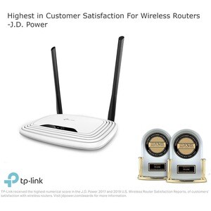 TP-LINK TL-WR841N Wireless N300 Home Router - Single Band - 2.40 GHz ISM Band - 2 x Antenna(2 x External) - 37.50 MB/s Wir