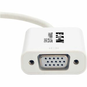 Eaton Tripp Lite Series Keyspan Mini DisplayPort to Active VGA Adapter, Video Converter (M/F), White, 6-in. (15.24 cm), TA