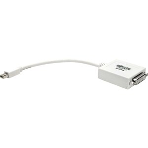 Eaton Tripp Lite Series Keyspan Mini DisplayPort to DVI Adapter, Video Converter for Mac/PC, White (M/F), 6-in. (15.24 cm)