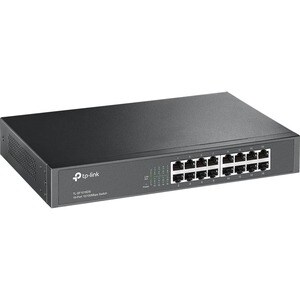 TP-Link TL-SF1016DS 16 Ports Ethernet Switch - Fast Ethernet - 10/100Base-TX - 2 Layer Supported - Twisted Pair - 1U - Rac