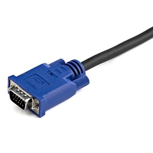 StarTech.com 2-in-1 - Video / USB cable - 4 pin USB Type A, HD-15 (M) - HD-15 (M) - 3.05 m - 10ft KVM Cable - USB KVM Cabl