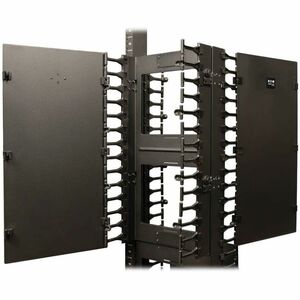 Eaton Tripp Lite Series SmartRack 12-in. (30.48 cm) Width High Capacity Vertical Cable Manager - Double finger duct with c