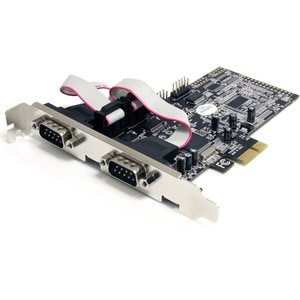 StarTech.com 4 Port PCIe Serial Adapter Card with 16550 - PCI Express x1 - PC - 4 x Number of Serial Ports External