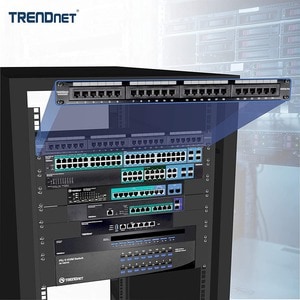 TRENDnet TC-P24C5E 24 Port(s) Network Patch Panel - 24 x RJ-45 - 24 x RJ-11