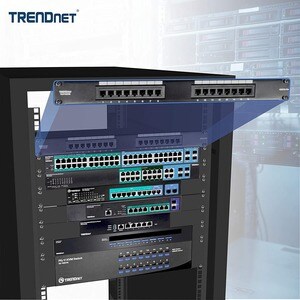 TRENDnet 16 Port(s) Network Patch Panel - 16 x RJ-45