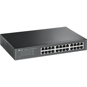 TP-Link TL-SG1024D 24 Ports Ethernet Switch - Gigabit Ethernet, Fast Ethernet - 10/100/1000Base-T - Twisted Pair - 1U - Ra