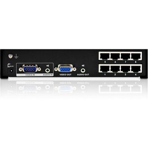 ATEN VanCryst VS1208T Video Extender-TAA Compliant - 1 Input Device - 9 Output Device - 1000 ft Range - 8 x Network (RJ-45