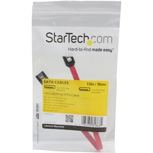 StarTech.com 30,5cm 12in. Latching SATA Cable - Latching SATA connectors, for securely fastened hard drive installations.