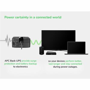 APC Back-UPS 650VA, 120V, 8 NEMA outlets (4 surge) - Tower - 1 Day Recharge - 3 Minute Stand-by - 120 V Input - 120 V AC O