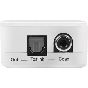 StarTech.com Two Way Digital Coax to Toslink Optical Audio Converter Repeater - 1 x RCA Audio Female, 1 x Toslink Digital 