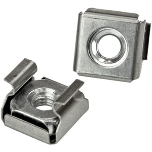 StarTech.com 100 Pkg M5 Mounting Screws and Cage Nuts for Server Rack Cabinet - Rack Screw, Cage Nut - Stainless Steel - S