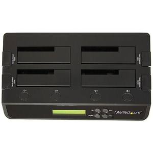 StarTech.com 4 Bay USB 3.0 eSATA to SATA Standalone 1:3 HDD Hard Drive Duplicator Dock