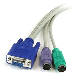 StarTech.com 1.8 m 3-in-1 PS/2 KVM Extension Cable - Extension Cable - Shielding