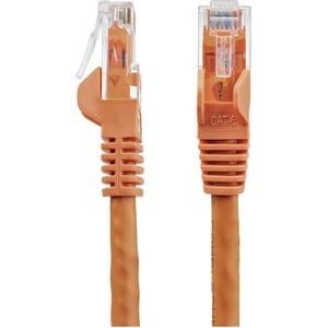 StarTech.com 100 ft Orange Snagless Cat6 UTP Patch Cable - Category 6 - 100 ft - 1 x RJ-45 Male Network - 1 x RJ-45 Male N