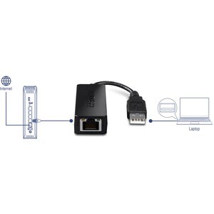 Carte Fast Ethernet pour PC - TRENDnet TU2-ET100 - 10/100Base-TX - Nouveau - USB - 1 Port(s) - 1