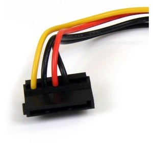 StarTech.com 6in 4 Pin LP4 to Right Angle SATA Power Cable Adapter - For Hard Drive - SATA / LP4 - 1